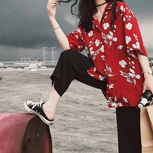 Custom 12 color pattern vintage shirt short sleeve